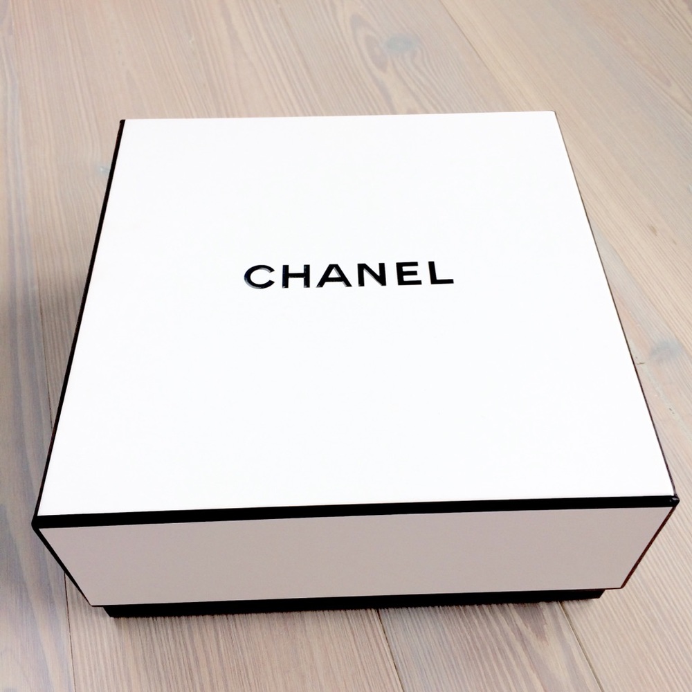 CHANEL 8.75”x8.75”x4” box